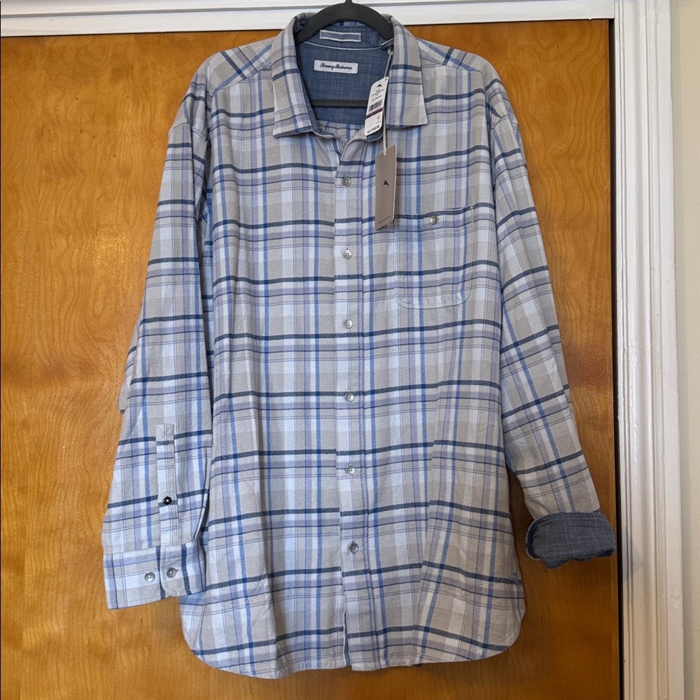 Tommy Bahama Lei’d Back Flannel Shirt Jacket